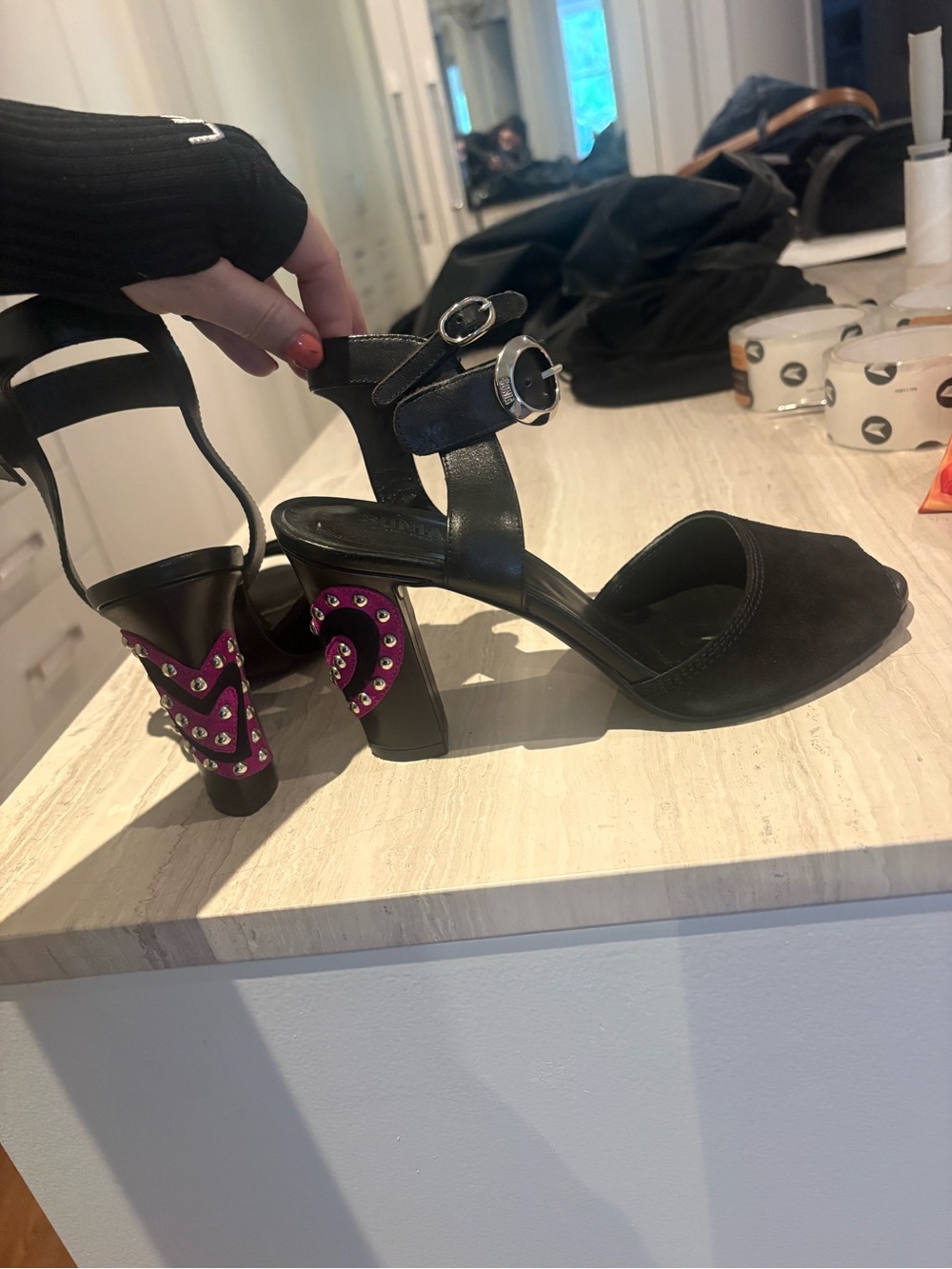 Sonia Rykiel studded heeled sandals